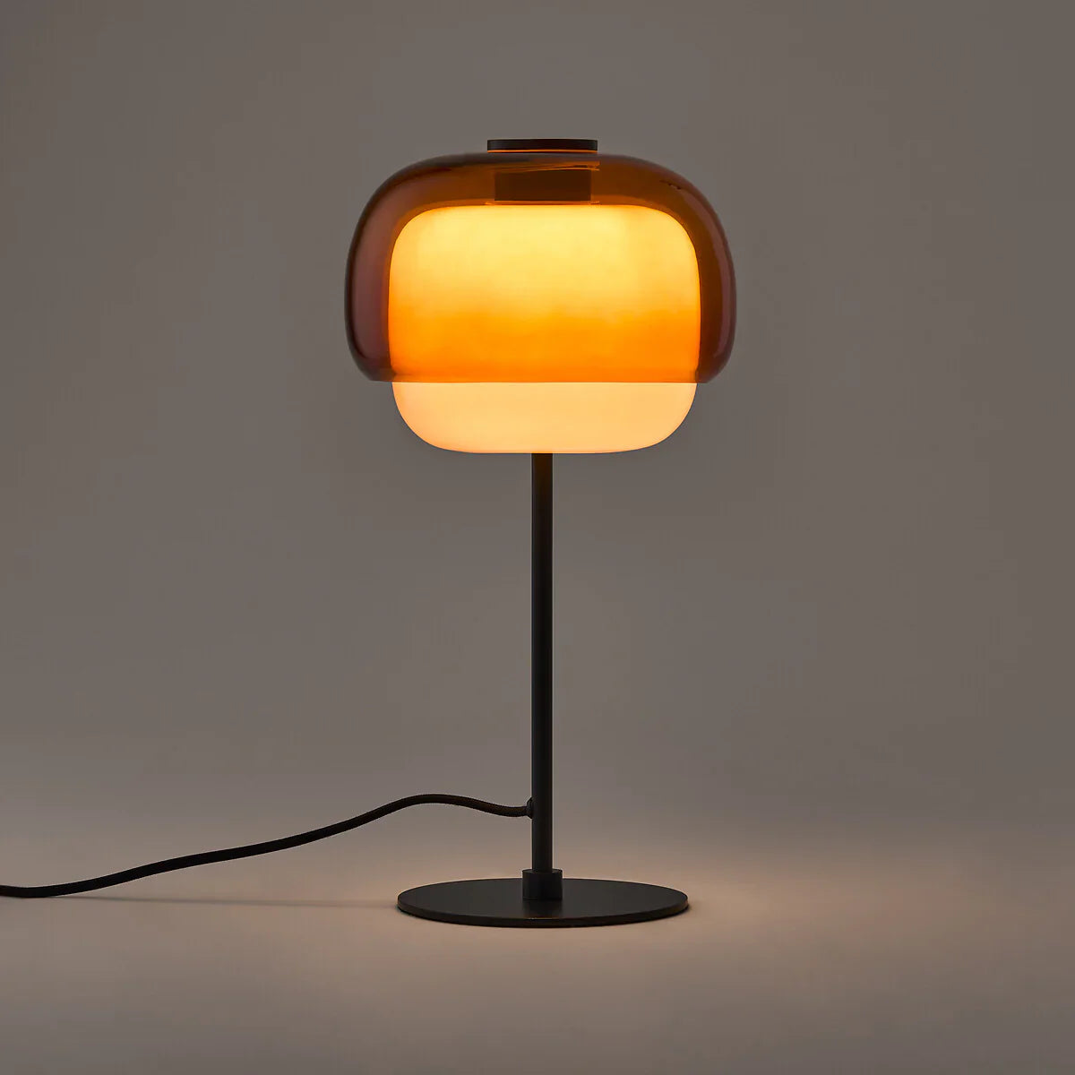 Halo Double Dome Glass Table Lamp