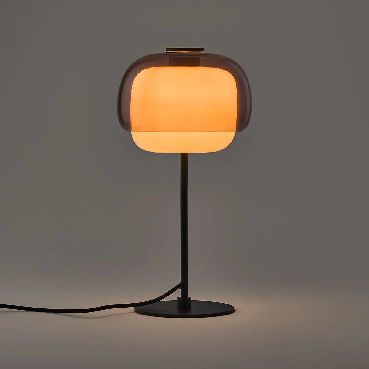 Halo Double Dome Glass Table Lamp