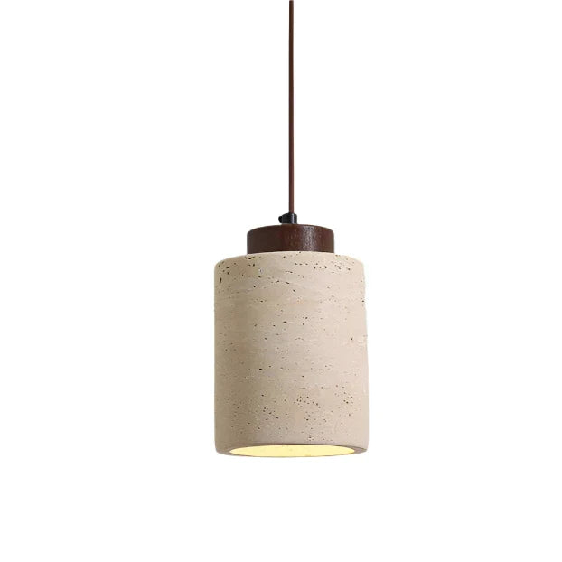 Aurora Travertine Stone Pendant Light