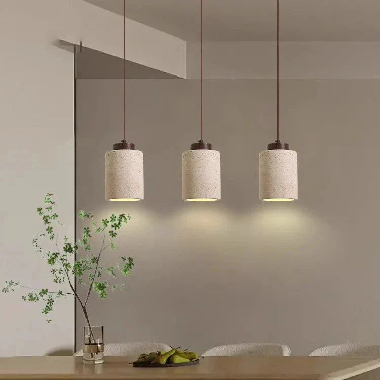 Aurora Travertine Stone Pendant Light