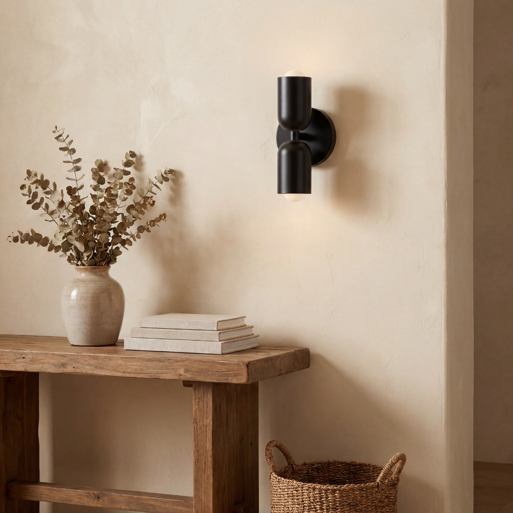 Wren Vintage Glass Double Wall Sconce