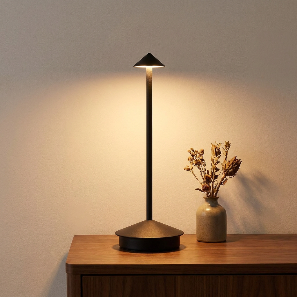 Halo Cordless Rechargeable Table Lamp evening glow