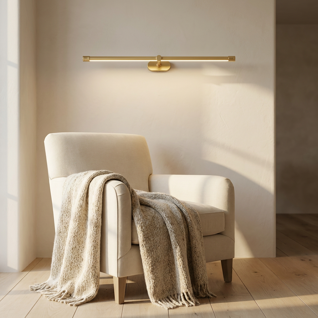 Wren Linear Rechargeable Wall Sconce reading nook