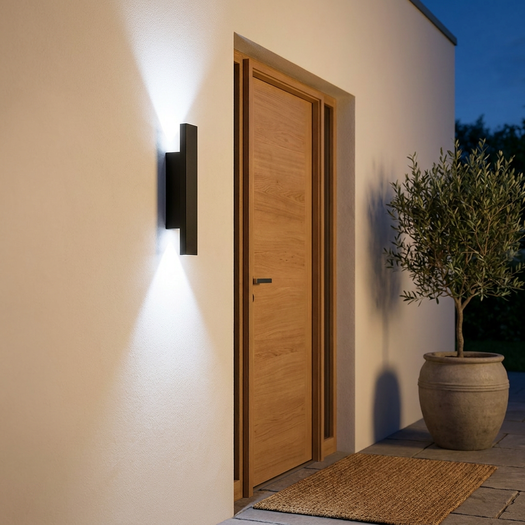 Atlas Nordic Up Down Outdoor Wall Sconce Cool White temperature
