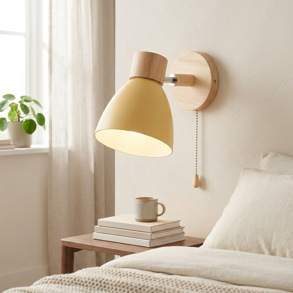 Wren Nordic Wood in yellow, bedroom