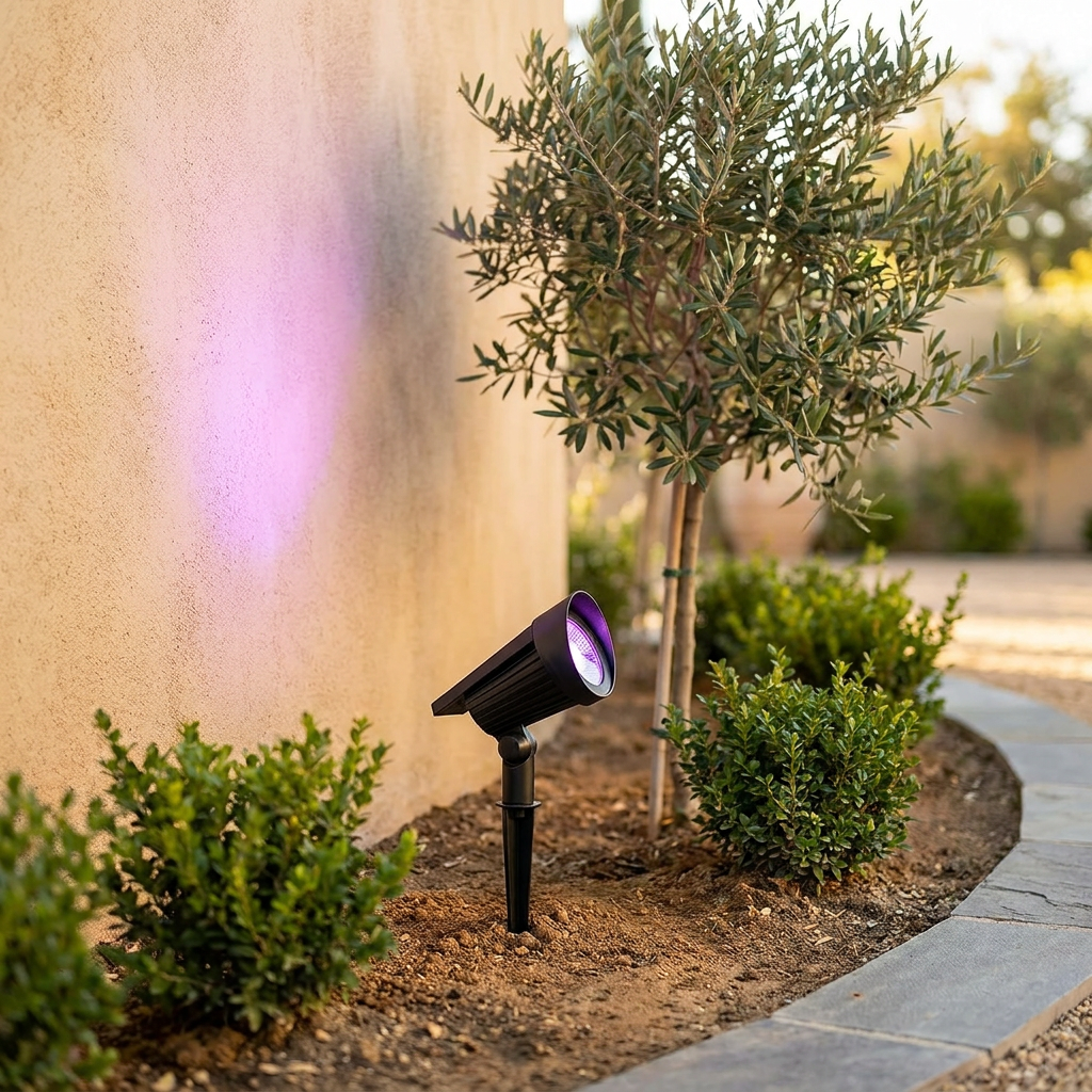 Atlas Solar Zoom Outdoor Spotlight - RGB