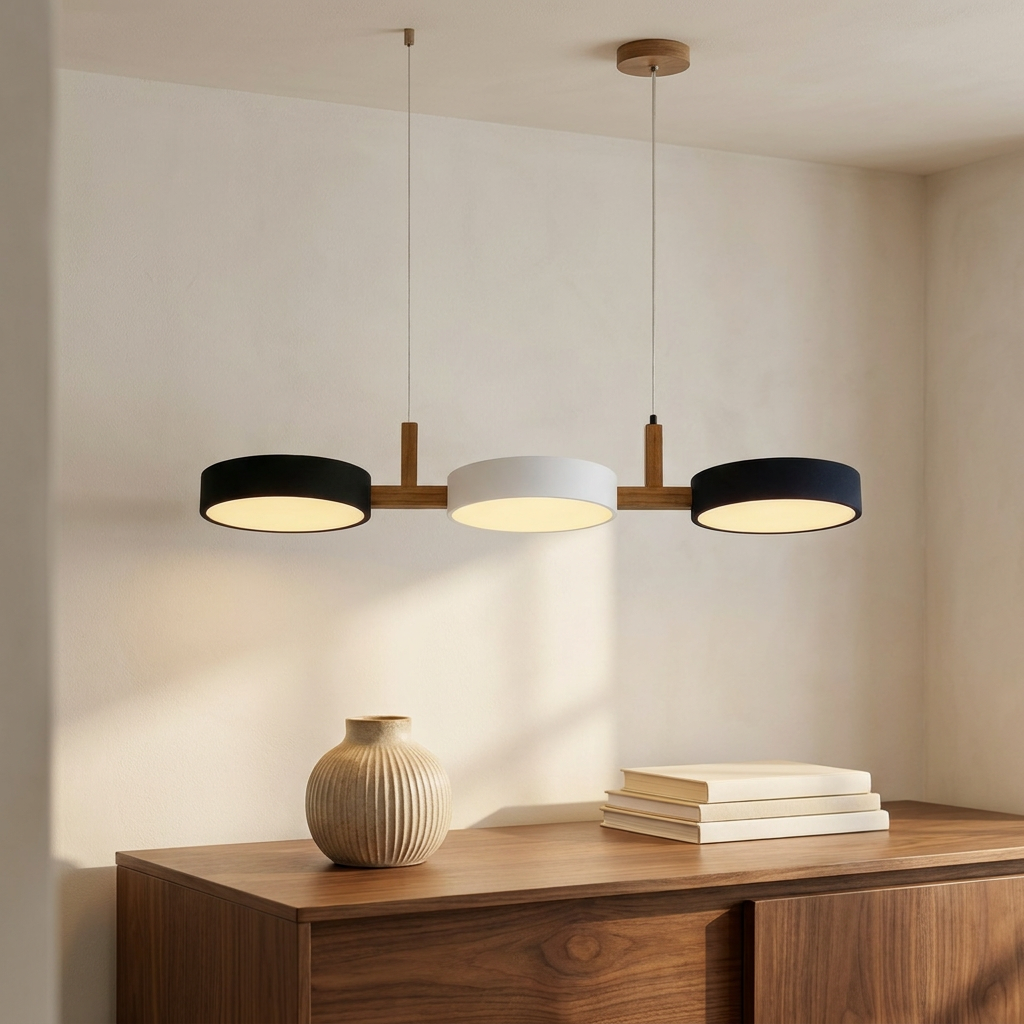 Aurora Cylinder Linear Pendant Light - console vignette