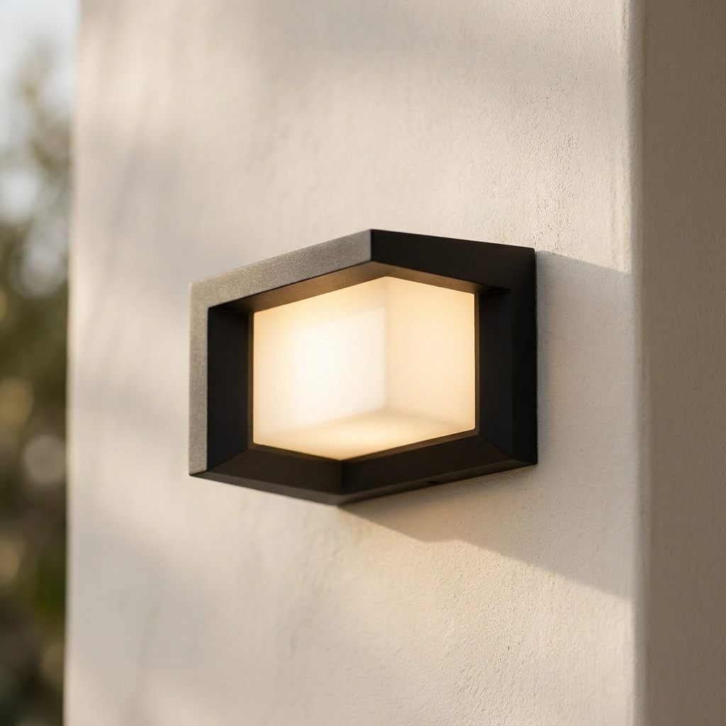 Atlas Linear Motion Sensor Wall Light - three-quarter mount detail