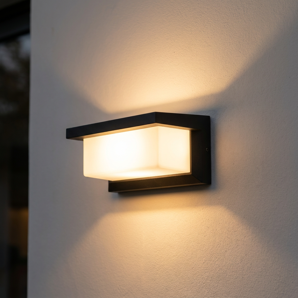 Atlas Linear Motion Sensor Wall Light - soft evening warm glow