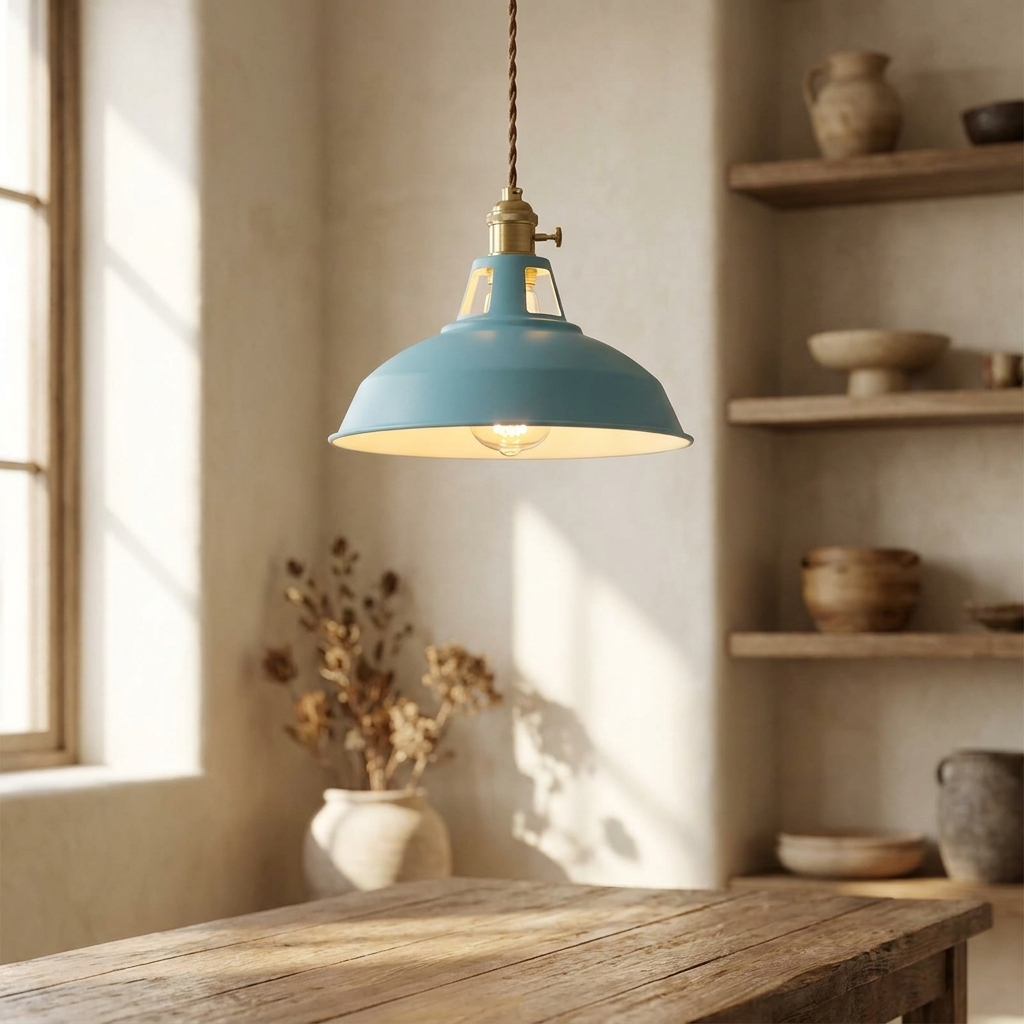 Blue | Aurora Colorful Barn Pendant Light