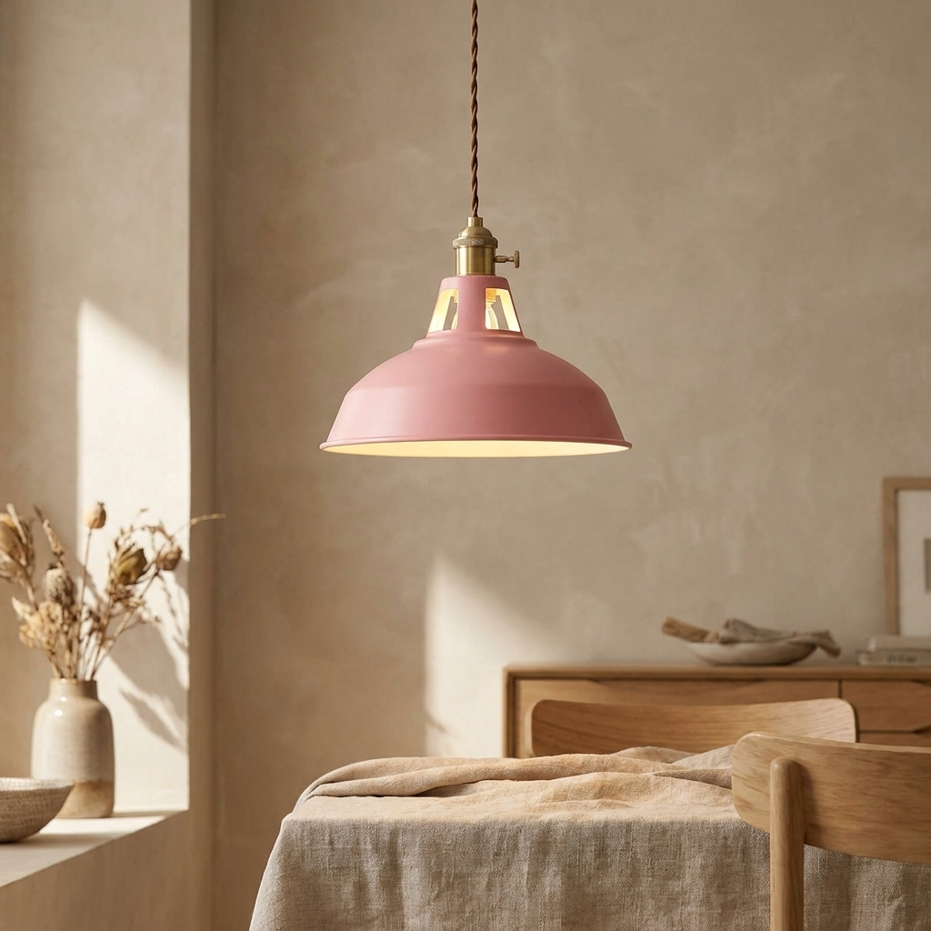 Pink | Aurora Colorful Barn Pendant Light