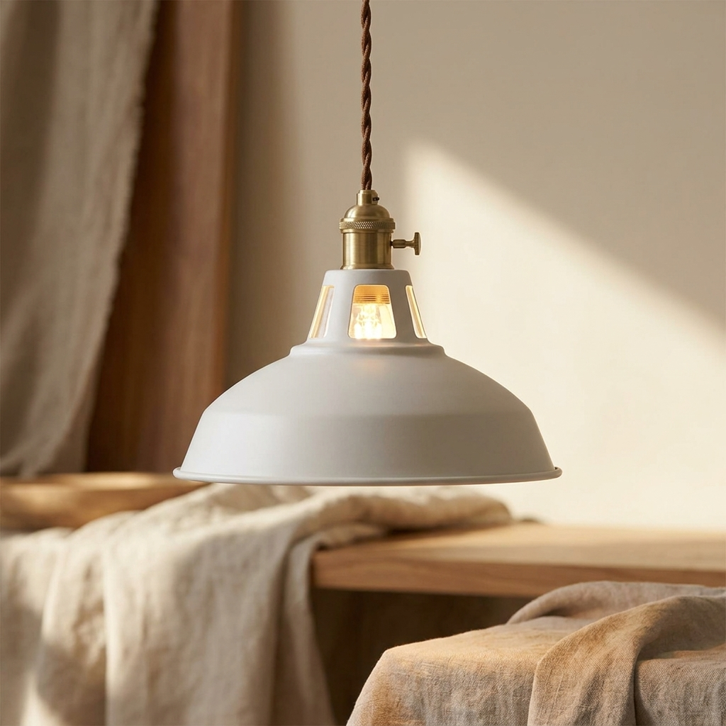 White | Aurora Colorful Barn Pendant Light