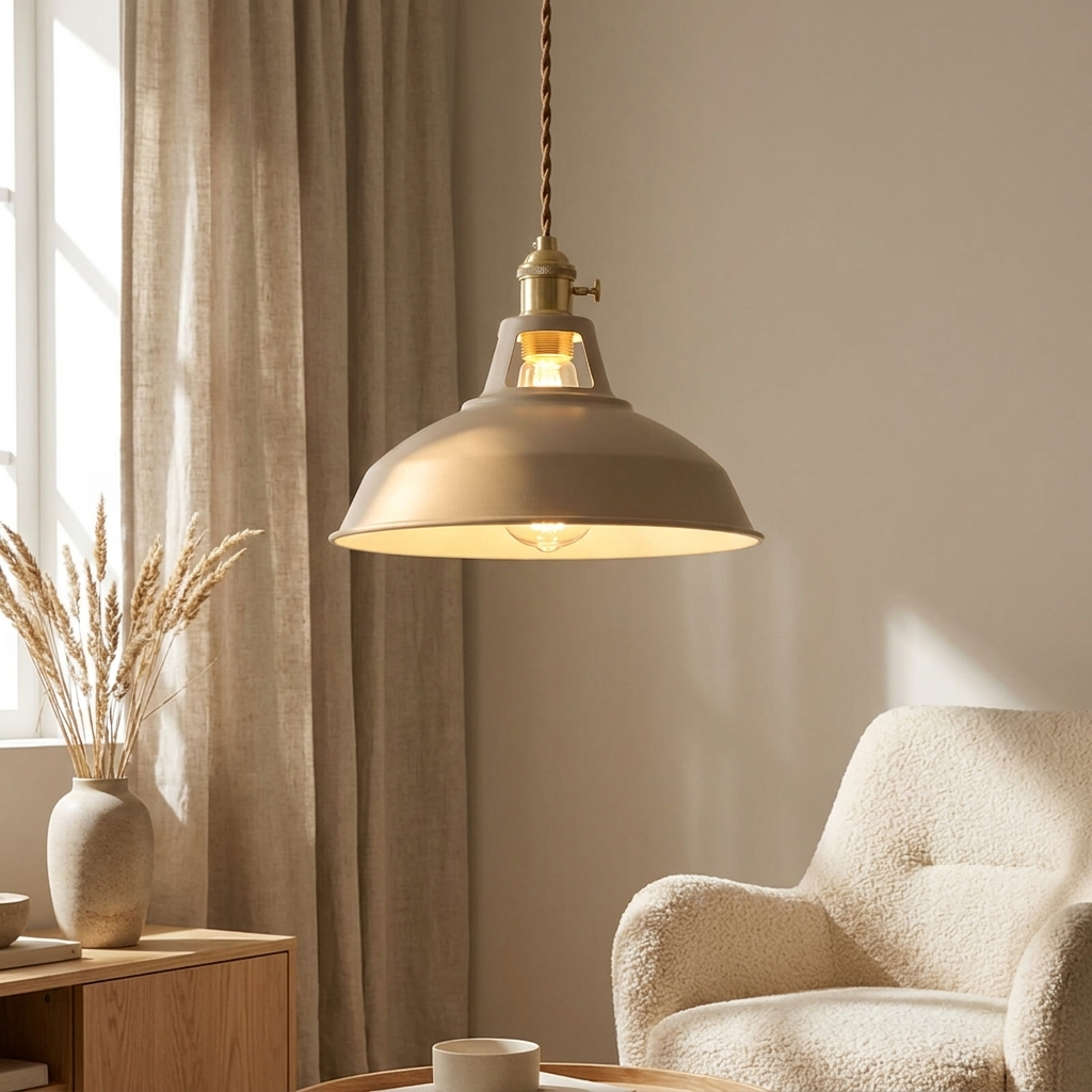 Khaki | Aurora Colorful Barn Pendant Light