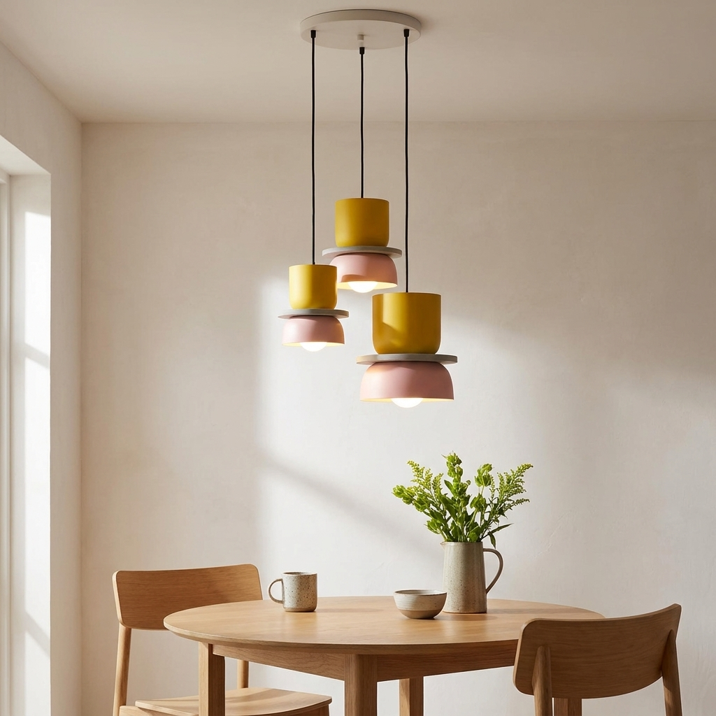 Aurora Macaron Disc Pendant Light | lifestyle
