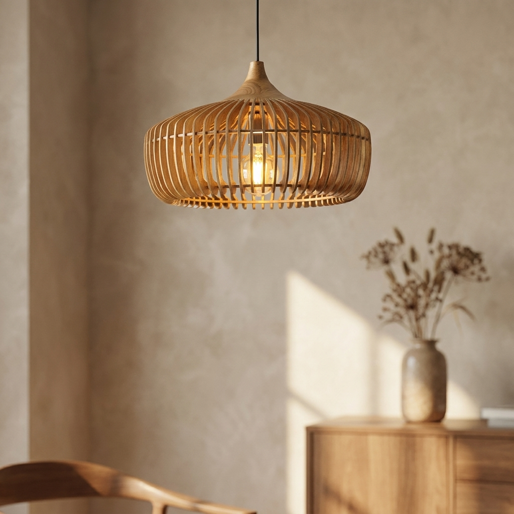 Wood | Aurora Nordic Dome Pendant Light