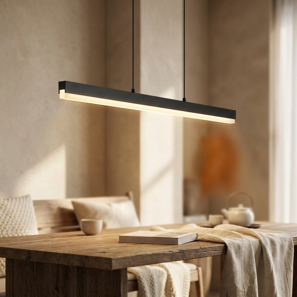 Black | Aurora Linear LED Pendant Light