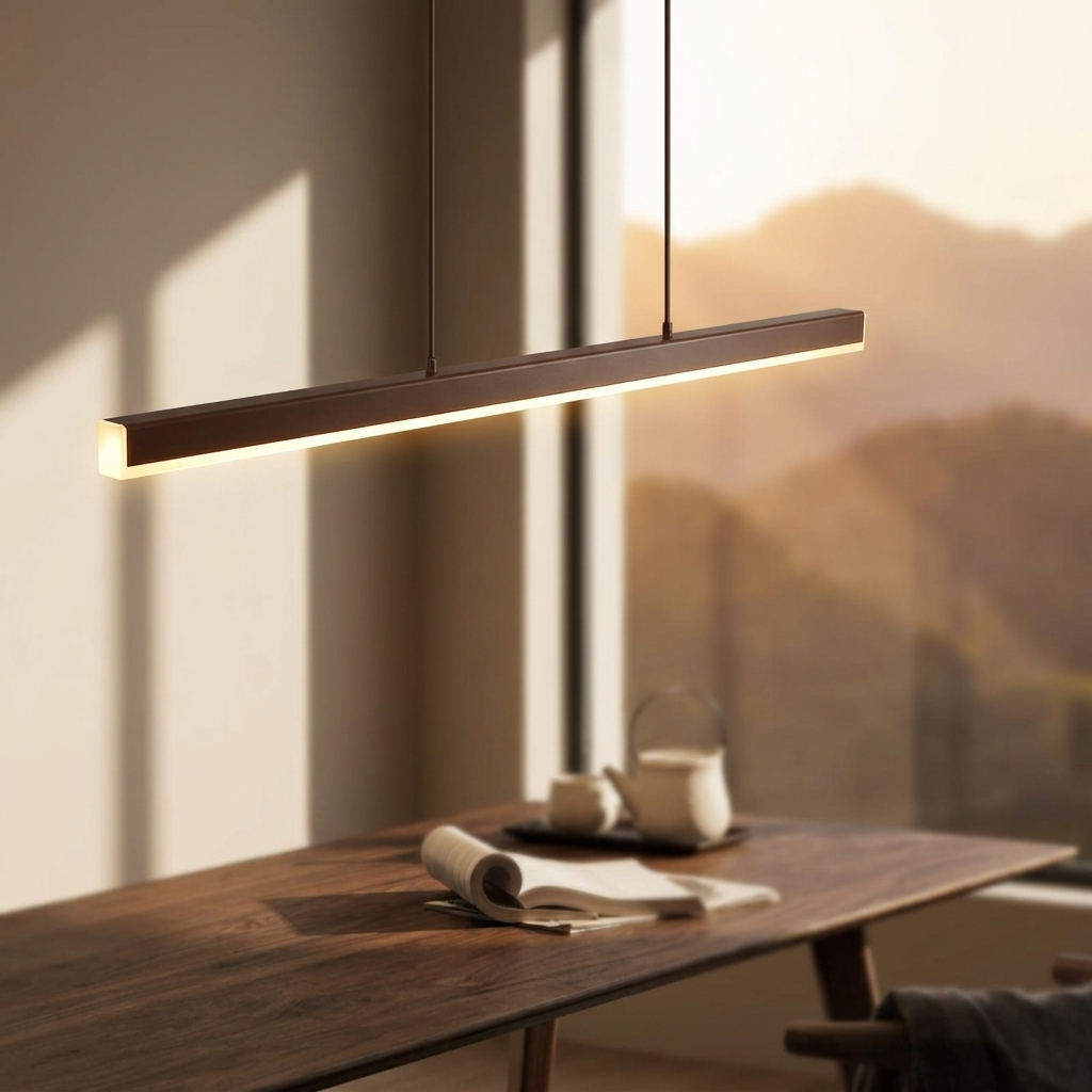 Brown | Aurora Linear LED Pendant Light