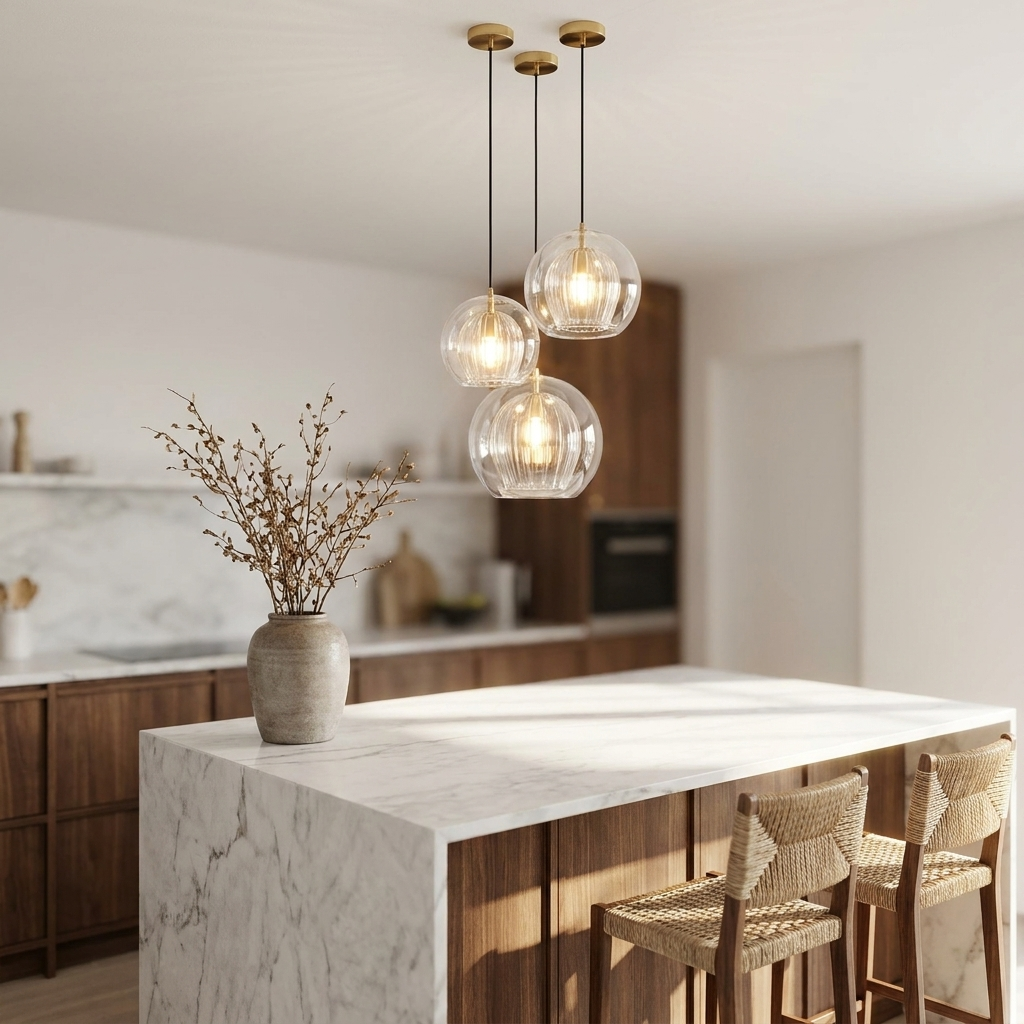 Aurora Glass Globe Pendant Light | lifestyle