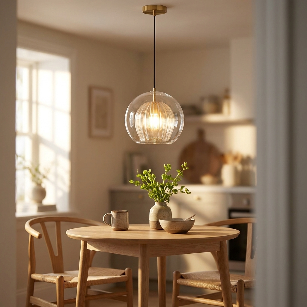 Aurora Glass Globe Pendant Light | lifestyle