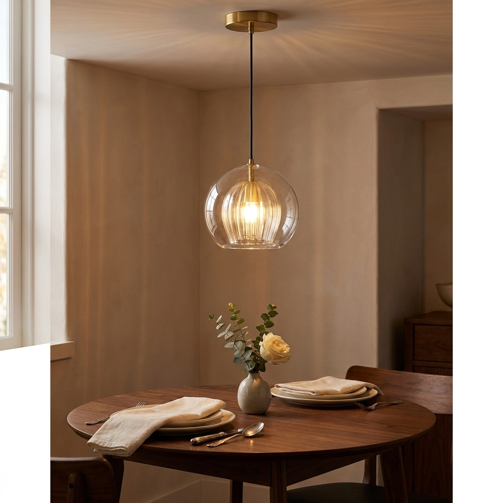 Aurora Glass Globe Pendant Light | lifestyle