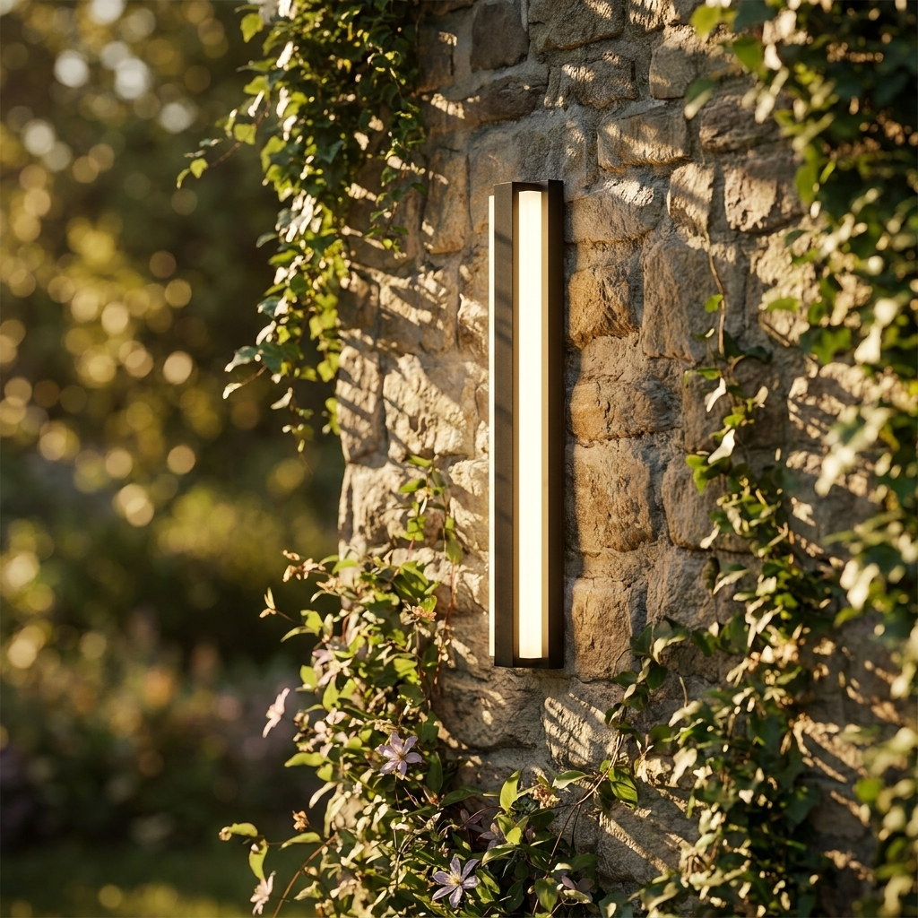 Atlas Waterfall Linear Outdoor Wall Light | lifestyle