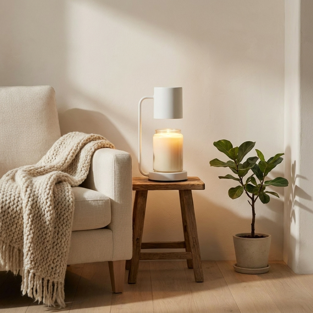 Halo Jar Candle Warmer Table Lamp | lifestyle
