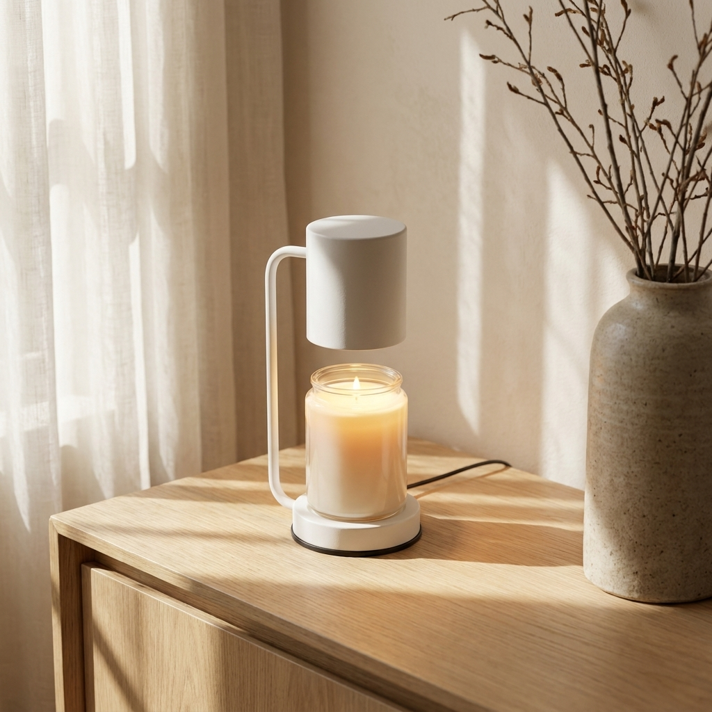 Halo Jar Candle Warmer Table Lamp | lifestyle