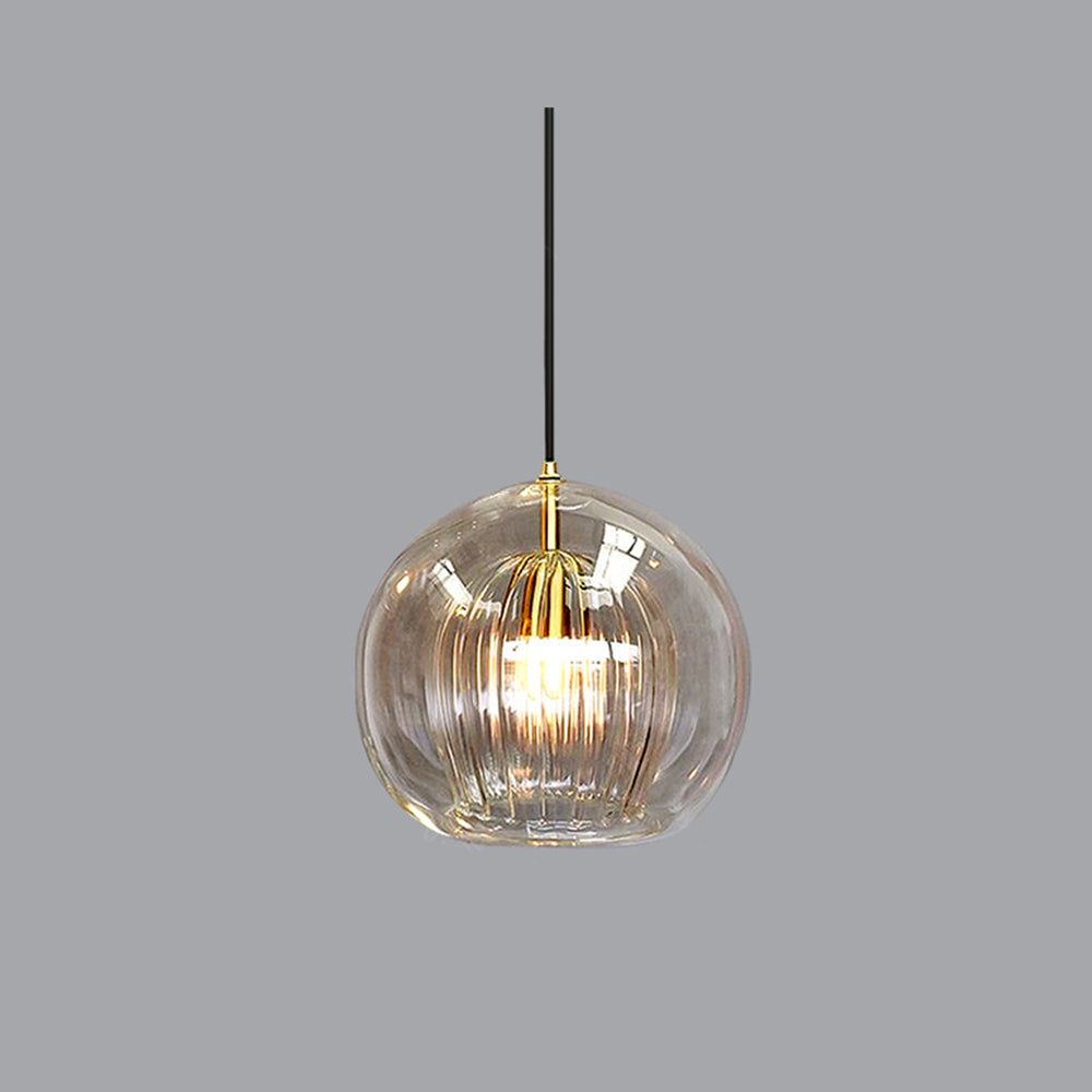 Aurora Glass Globe Pendant Light