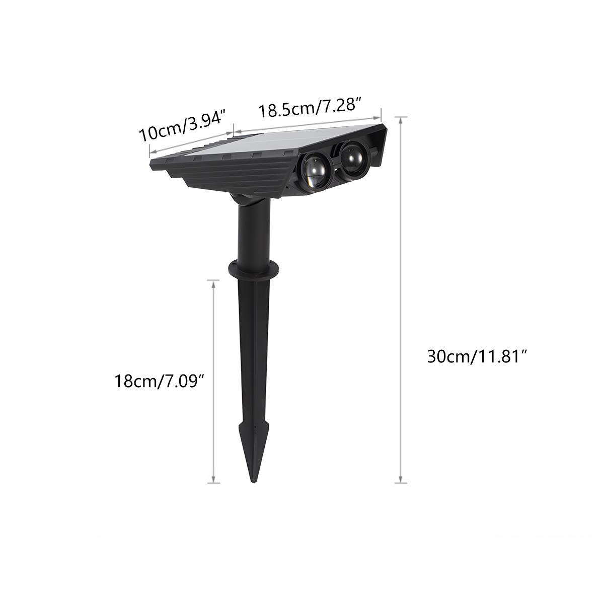 Atlas Solar Zoom Outdoor Spotlight